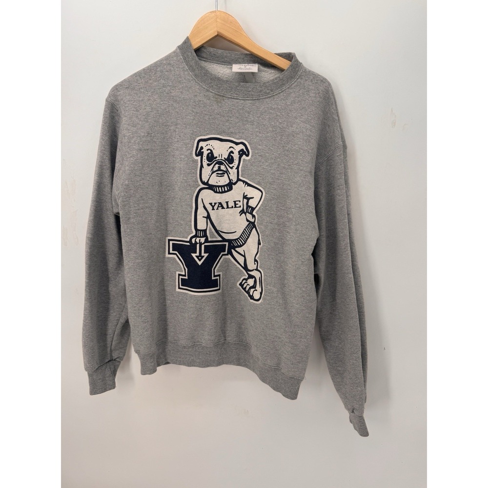 Champion Yale Bulldogs Sweatshirt Mens M Gray College University Ivy League Crew